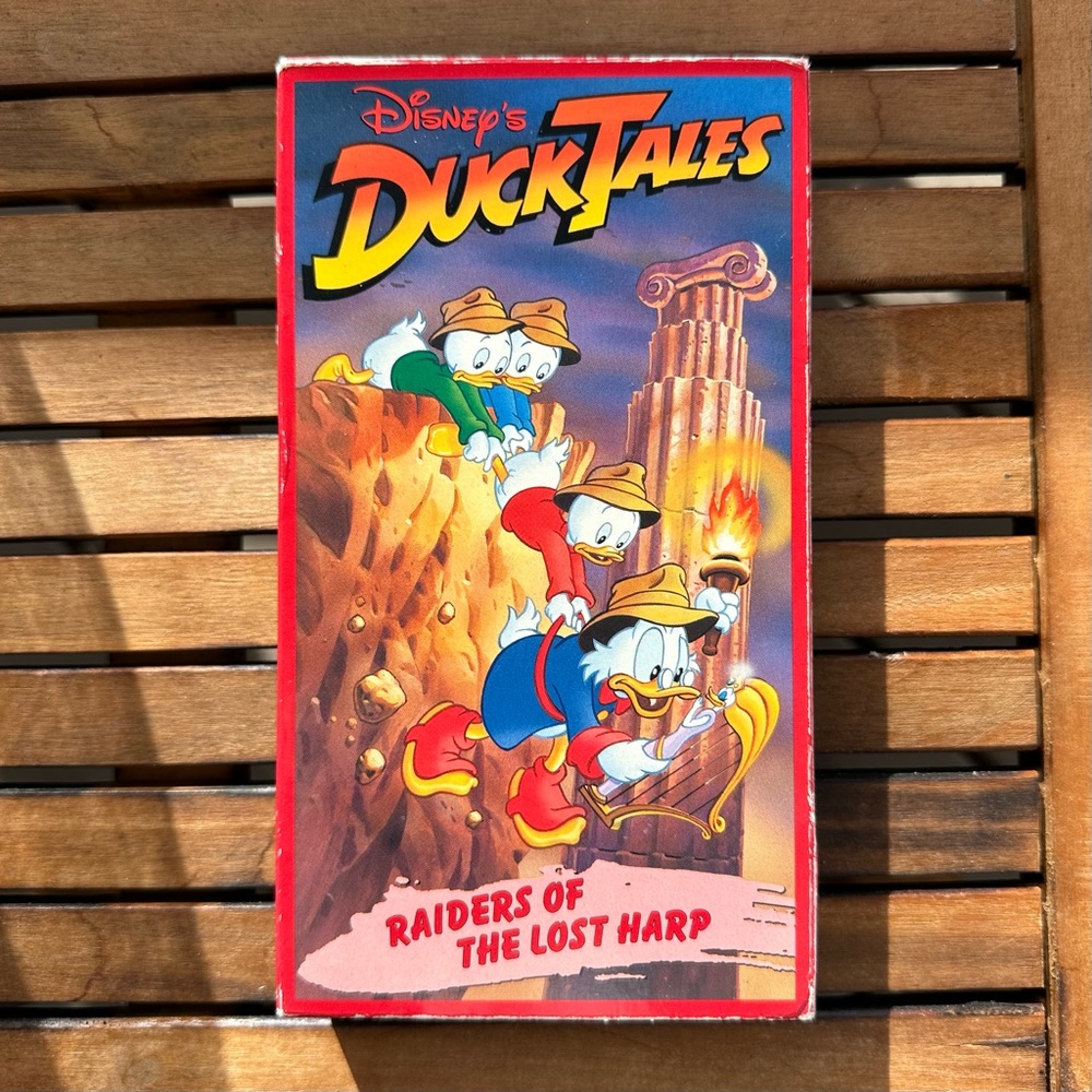 Disney Duck Tales VHS Tape Raiders Of The Lost Harp Scrooge McDuck Vintage